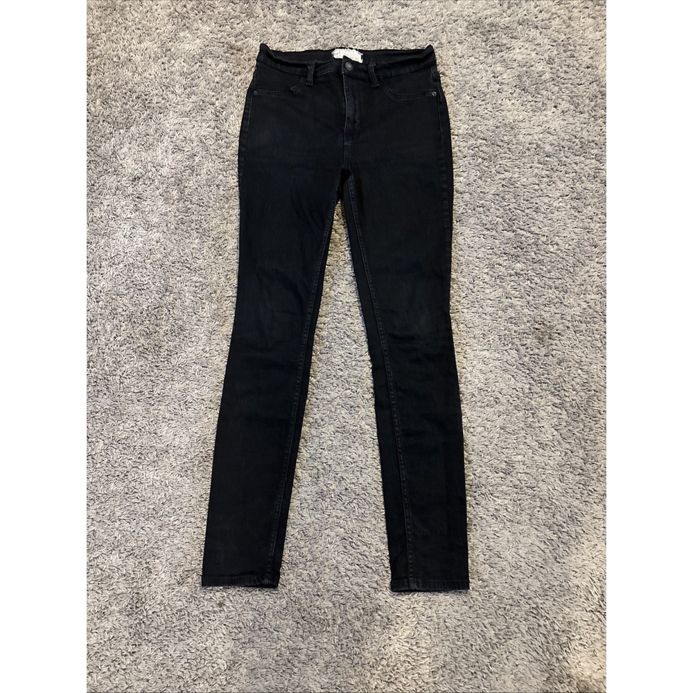 Free People Black Skinny Jeans Women's Size 26R‎ High Rise Stretch Denim